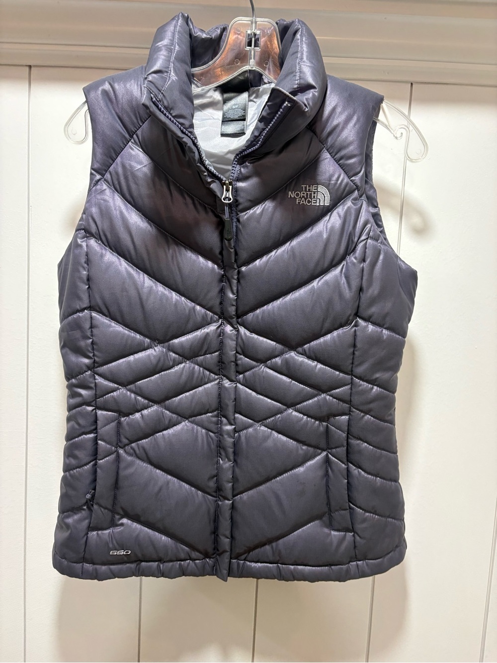 The North Face TNF Aconcagua 550 GOOSE DOWN Puffer Vest Women's Small Purple